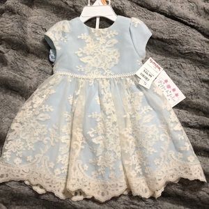 Baby Blue with Lace Dress